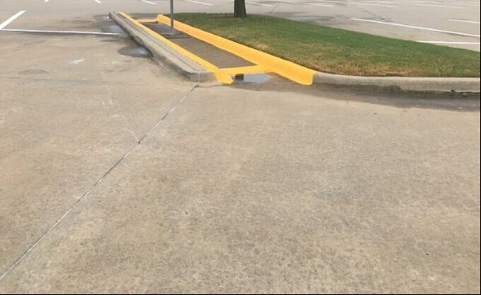 Parking lot maintenance in San Marcos, Texas